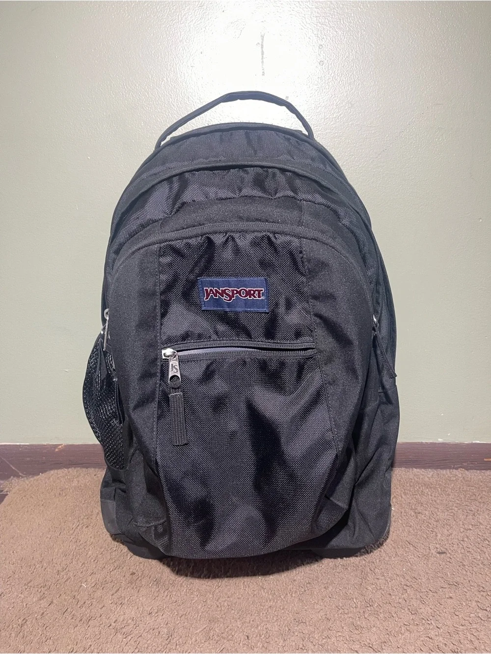 Jansport Black Rolling Backpack with Telescopic Handle